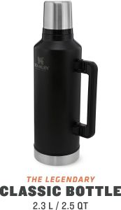 Stanley 2.3 L Klasik Vakumlu Çelik Termos Siyah
