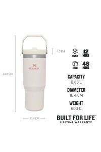Stanley The IceFlow Flip Straw Pipetli Termos Bardak 0,89 LT