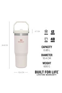 Stanley The IceFlow Flip Straw Pipetli Termos Bardak 0,89 LT
