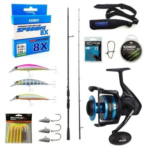 Yek Outdoor Profesyonel Okuma Spin Seti Okuma Psycho Stick Game 243cm Ex-Fast 15-40gr 2 Parça Olta Kamışı&Okuma Azores ZXP-4000 6+1 bb Olta Makinesi