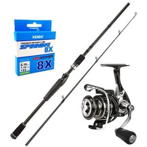 YEK Outdoor Okuma Spin Seti - Okuma Helios Air 2,70 cm 30-80 gr 2 Parça Spin Kamışı-Okuma ITX-4000H 7+1 bb Olta Makinesi