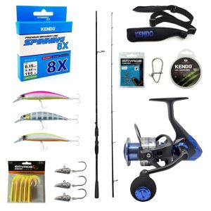 Yek Outdoor Profesyonel Okuma Spin Seti Okuma Psycho Stick Game 243cm Ex-Fast 15-40gr 2 Parça Olta Kamışı&Okuma Safina SNW-3000A Olta Makinesi