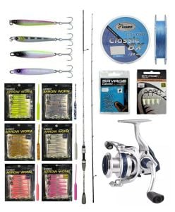 YekOutdoor Arrow Worm LRF Seti Kendo Kenshi Pro 2.10m 1-7 gr Olta Kamışı&Okuma ARIA-1000a Olta Makinesi