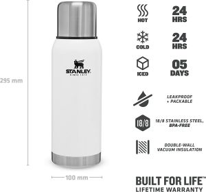 Stanley Adventure Vakumlu Termos 1 LT  Beyaz