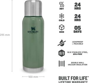 Stanley Adventure Vakumlu Termos 1 LT Yeşil