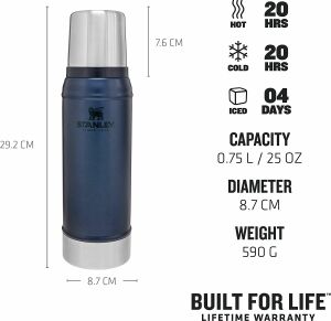 Stanley Klasik Vakumlu Termos 0.75 Lt Lacivert