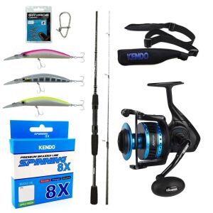 YekOutdoor Profesyonel Spin Olta Seti Okuma Wave Power 2,74 cm 7-30 gr 2 Parça Spin Kamışı&Okuma Azores ZXP-4000 6+1 bb Olta Makinesi