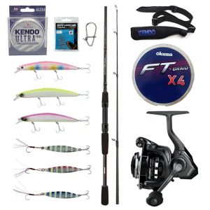 YekOutdoor Okuma Spin Olta Seti Okuma Wave Power 2,74 cm 7-30 gr 2 Parça Spin Kamışı&Okuma Acuador ACU-5000A 3+1BB Olta Makinesi