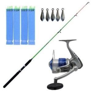 Yek Outdoor Yekoutdoor Tekne Olta Seti Lineaeffe Canna Reptie Monopezzo 1,50 mt Tekne Kamışı & Kendo Sea Power 6000 Olta Makinesi