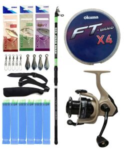 Yek Outdoor Hazır Surf Olta Seti Kendo Suro Surf 420cm 100-200gr Olta Kamışı&Okuma Outrax OR-6000SGA 1+1BB Olta Makinesi