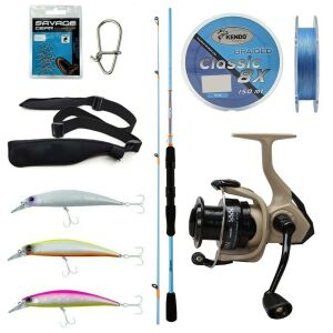 Yek Outdoor Spin Olta Seti Okuma Fuel Spin 2,44 cm 15-40 gr 2 Parça Spin Kamışı&Okuma Outrax OR-4000SGA 1+1BB Olta Makinesi