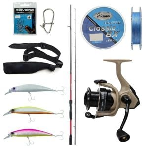 Yek Outdoor Spin Olta Seti Shimano Kamış Sienna Spinning EVA 2,41m 10-35g 2pc&Okuma Outrax OR-4000SGA 1+1BB Olta Makinesi