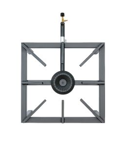 Yek Outdoor Yüksek Isılı Kare Volkan Ocak 40x40cm - Yer Ocağı Regülatörlü Set