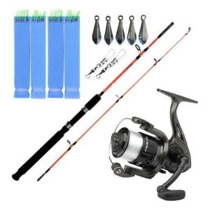 Yek Outdoor Yekoutdoor Tekne Olta ve Kamış Seti Kendo Holiday Boat 2.10M 100-250GR 2 Parça Olta Kamışı & Dam Nova 5000 Fd 1bb 220M/0.35MM Olta Makinesi