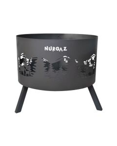 NURGAZ ORMAN ŞÖMİNESİ GEYİK DESEN