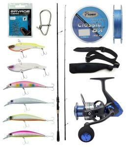 Yek Outdoor Spin Olta Seti Kendo Kenshi Pro 2.65m 10-35gr Spin Kamışı&Okuma Safina 3000A Olta Makinesi