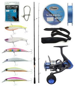 Yek Outdoor Spin Olta Seti Kendo Kenshi Pro 2.65m 10-35gr Spin Kamışı&Okuma Safina 4000A Olta Makinesi