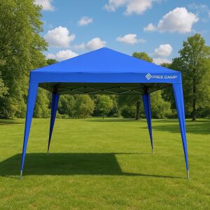 Yek Outdoor 2.4 X 2.4 M Katlanır Portatif Polyester Gazebo - Çardak - Bahçe Kamelyası & Gölgelik Mavi