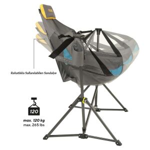 Uquip Rocky 2.0 Salıncak Olabilen Kamp ve Doğa Sandalyesi