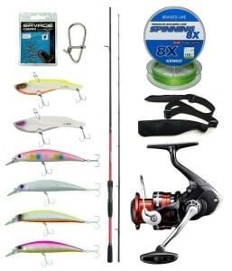 Yek Outdoor Spin Olta Seti Shimano Sienna Spinning EVA 2,41m 10-35g Spin Kamışı&Shimano Sienna 3000 Fg Spin Makinesi