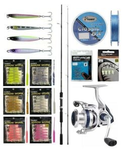 YekOutdoor FireWorm LRF Seti Shimano Kamış FX XT Spinning Moderate Fast 1,80m 3-14g 2pc&Okuma ARIA-1000a Olta Makinesi