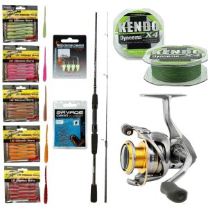 YekOutdoor Silikonlu LRF Seti Okuma Wave Power 228 cm 2-12 gr Lrf Kamışı&Okuma Avenger Av-2500 (5,0,1) 6+1bb Olta Makinesi