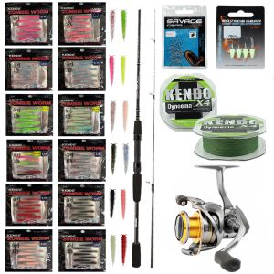 YekOutdoor Silikonlu LRF Seti Okuma Wave Power 213 cm 0-8 gr Lrf Kamışı&Okuma Avenger Av-2500 (5,0,1) 6+1bb Olta Makinesi