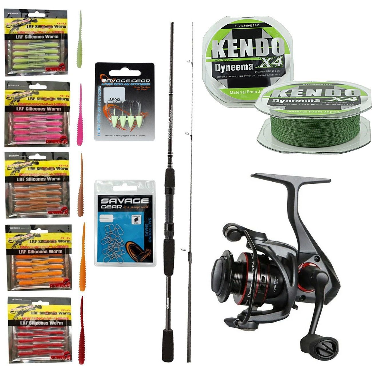 YekOutdoor Silikonlu LRF Seti Okuma Wave Power 228 cm 2-12 gr Lrf Kamışı&Okuma Ceymar C-2500A 7+1BB Olta Makinesi