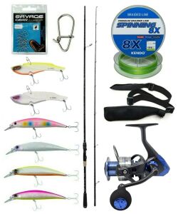 Yek Outdoor Spin Olta Seti Kendo Kenshi Pro 2.73m 12-45gr Olta Kamışı&Okuma Safina 4000A Olta Makinesi