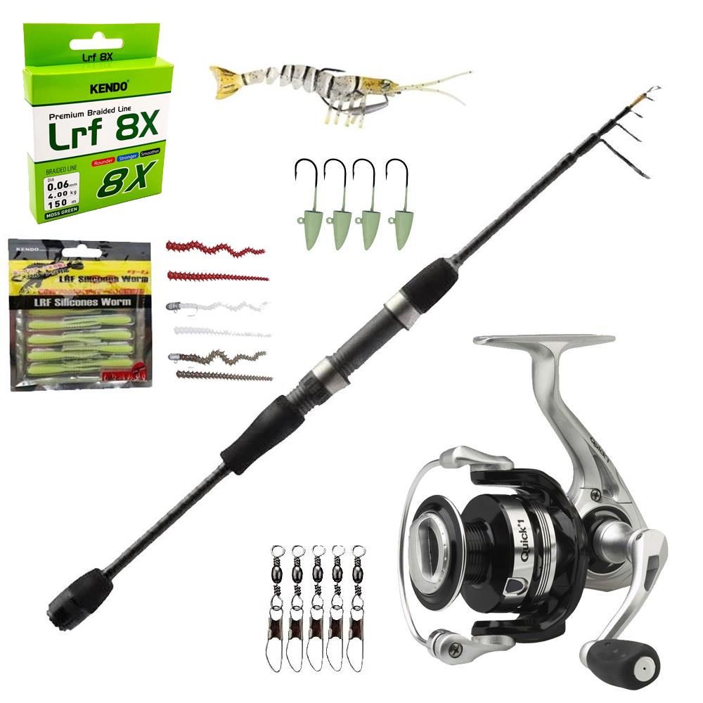 YekOutdoor Okuma LRF Olta Ful Silikonlu Set Okuma Lrf-Tele-706UL 210cm 1-8 gr Lrf Kamışı&Dam Quick 1 2000 Fd 3+1 bb Olta Makinesi