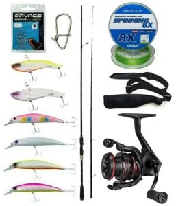 Yek Outdoor Spin Olta Seti Kendo Kenshi Pro 2.73m 12-45gr Olta Kamışı&Okuma Ceymar HD CHD-2500A 7+1BB Olta Makinesi