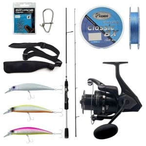 Yek Outdoor Spin Olta Seti Okuma Helios SX Spin 2,70cm 15-45 gr 2 Parça Spin Kamışı&Okuma Wave Power WP-4000A1 Olta Makinesi