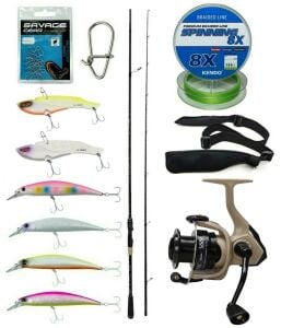 Yek Outdoor Spin Olta Seti Kendo Kenshi Pro 2.65m 10-35gr Olta Kamışı&Okuma Outrax OR-4000SGA Olta Makinesi