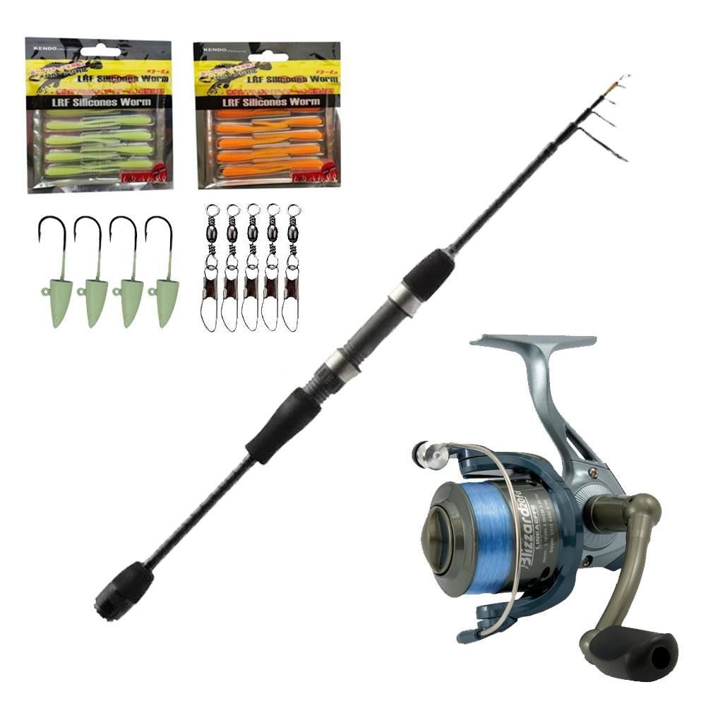 YekOutdoor Okuma LRF Olta Silikonlu Set Okuma Lrf-Tele-706UL 210cm 1-8 gr Lrf Kamışı&Lineaeffe Blızzard FD 3+1bb 20 Olta Makinesi