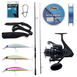 Yek Outdoor Spin Olta Seti Okuma Psycho Stick Game 274cm Ex-Fast 15-40gr 2 Parça Olta Kamışı&Okuma Wave Power WP-4000A1 Olta Makinesi