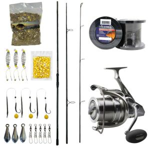 YekOutdoor Profesyonel Göl Oltası Seti Prologic C-Series 13FT 390 cm 3.5 lb 3 Parça&Okuma SURF-8K Olta Makinesi