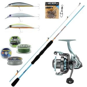 Yek Outdoor Spin Seti Okuma Fuel Spin 2,74 cm 7-30 gr 2 Parça Spin Kamışı & Okuma Alaris ALS-20 Olta Makinesi