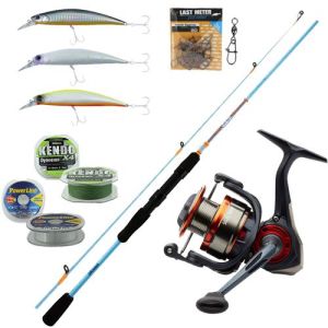 Yek Outdoor Spin Seti Okuma Fuel Spin 2,74 cm 7-30 gr 2 Parça Spin Kamışı & Savage Gear SG2 3000 FD 5+1BB Olta Makinesi