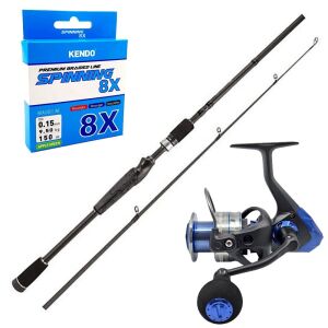 YekOutdoor Profesyonel Spin Seti Okuma Helios Air 2,70 cm 30-80 gr 2 Parça Spin Kamışı&Okuma Safina SW-X SNW-4000A 4+1BB Olta Makinesi