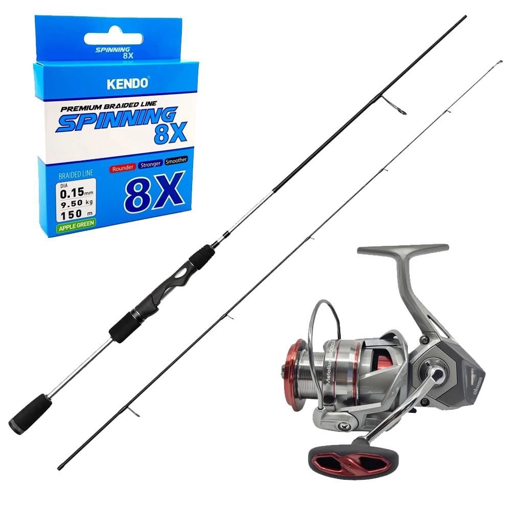 YekOutdoor Profesyonel Spin Seti Okuma Helios SX Spin 2,70cm 15-45 gr 2 Parça Spin Kamışı&Okuma Metolius MTL-4000A 7+1bb Olta Makinesi