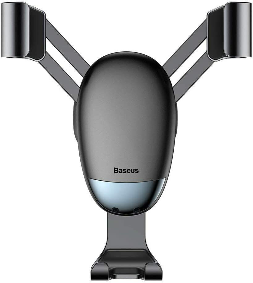 Baseus Mini Gravity, Araç/Otomobil İçi Cep Telefonu Tutucu, Siyah, Araç Kalorifer Peteği/Havalandırma Mazgalları/Klima Boşluğuna Uygun (Air Vent)