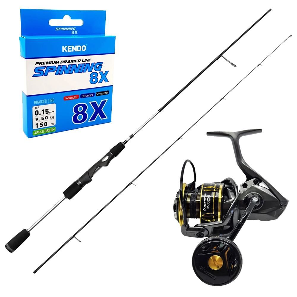 YekOutdoor Üst Düzey Okuma Spin Olta Seti  Okuma Helios SX Spin 2,70cm 15-45 gr 2 Parça Spin Kamışı&Okuma Inspira ISX-4000XA1 Gunsmoke 8+1BB Olta Makinesi