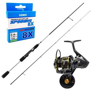 YekOutdoor Üst Düzey Okuma Spin Olta Seti  Okuma Helios SX Spin 2,70cm 15-45 gr 2 Parça Spin Kamışı&Okuma Inspira ISX-4000XA1 Gunsmoke 8+1BB Olta Makinesi