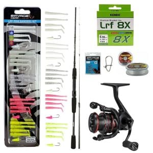 YekOutdoor Silikonlu LRF Olta Seti Okuma Wave Power 213 cm 0-8 gr Lrf Kamışı&Okuma Ceymar HD CHD-1000A 7+1BB Olta Makinesi