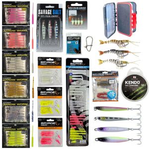 Yek Outdoor Savage Gear 172 Parça Yüksek Kalite LRF Yapay Silikon & Jig Yem Seti - Full Çeşit