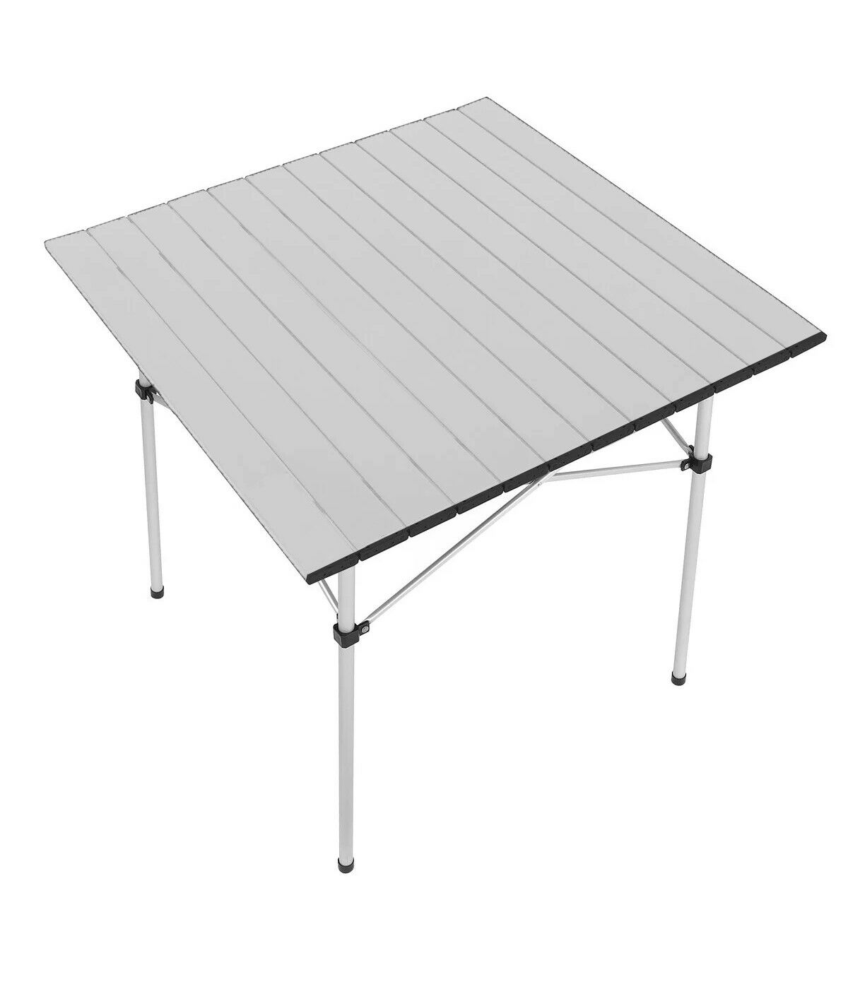 Yek Outdoor Portatif Alüminyum Katlanır Kare Kamp Masası 70x70x70 Gri