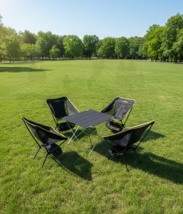 Yek Outdoor Pratik 4 Kişilik Kamp Masa & Sandalye Seti