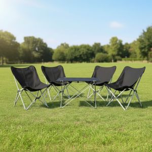 Yek Outdoor Alüminyum 4 Kişilik Kamp Masa & Sandalye Seti