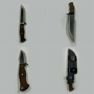 YekOutdoor El Yapımı Deri Kılıflı Kamp Bıçağı