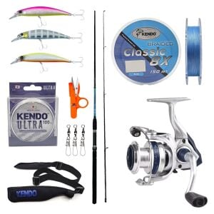 YekOutdoor Spin Olta Seti Okuma G-Power Spin 9' 270cm 7-35 gr 2 Parça Spin Kamışı&Okuma ARIA-3000a Painting Silver 1BB Olta Makinesi